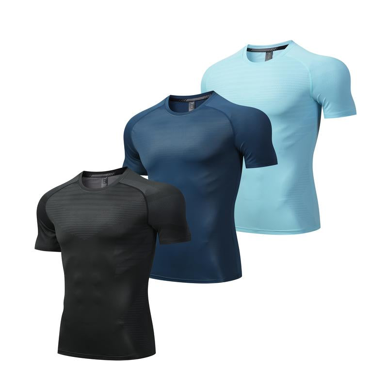 Men Aerofit T-Shirts Lightweight Breathable Moisture Gym