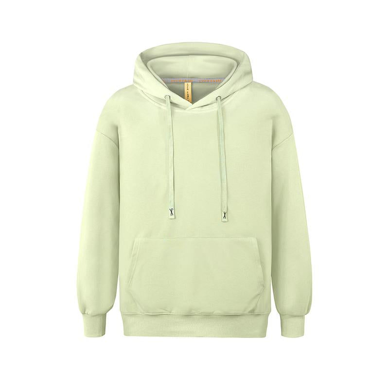Mens Hooded Sweatshirts Casual Lightweight Hoodie Solid Color Long Sleeve Athletic Sweatshirts with Pocket Menswear Sweaters Pullover