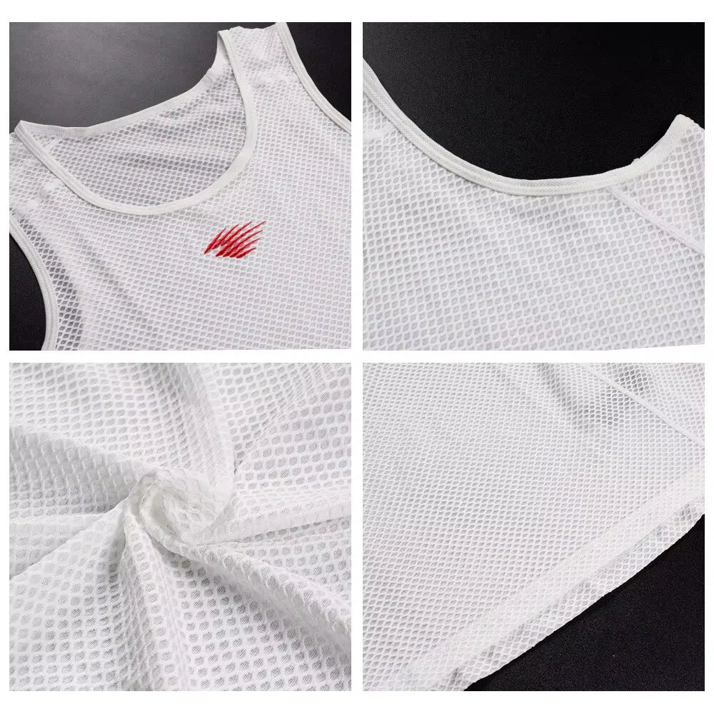 Cycling Vests Men MTB Jersey Sports Wear Active Tops Base Layer Running Gym Mesh Breathable Bicycle Clothing Sleeveless