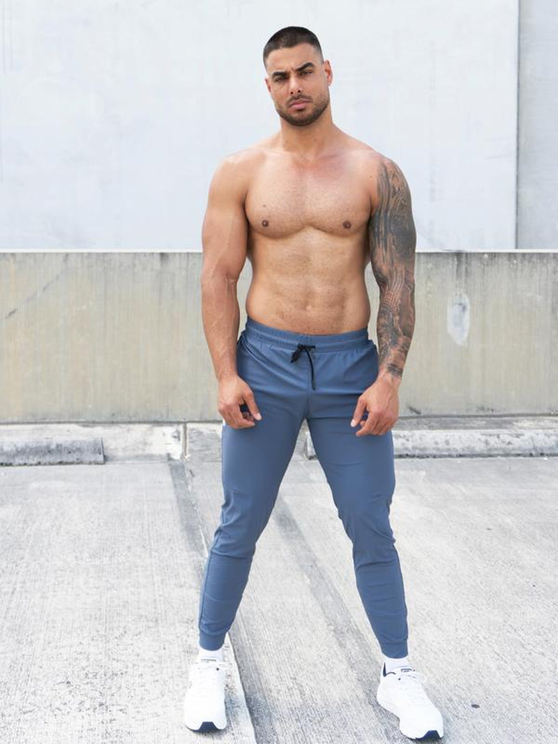 Motiontech Men'S Super Comfortable Joggers with Silk Cooling Technology & Reflective Details for Enhanced Visibility in Low Light