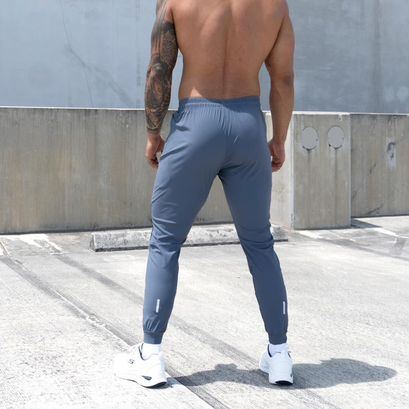 Motiontech Men'S Super Comfortable Joggers with Silk Cooling Technology & Reflective Details for Enhanced Visibility in Low Light