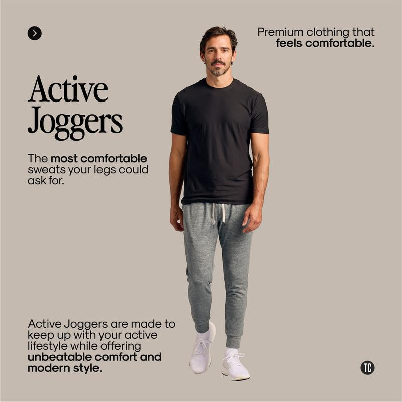 True Classic Active Joggers - Premium Comfort Fit, Moisture-Wicking, Stretch Fabric, Everyday Athleisure, Perfect for Workouts & Casual Wear Banded Bottom Sweatpants