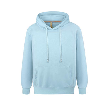 Mens Hooded Sweatshirts Casual Lightweight Hoodie Solid Color Long Sleeve Athletic Sweatshirts with Pocket Menswear Sweaters Pullover