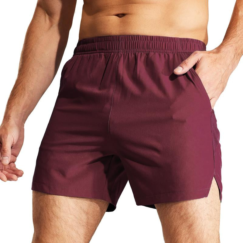MIER Men'S 5‘’ Running Shorts, Lightweight Quick Dry Comfy Breathable Elastic Waist Athletic Shorts with Drawstring, for Running Gym Workout Joggers, Tiktok Shop Store, Year End Sale #Dealsforyoudays