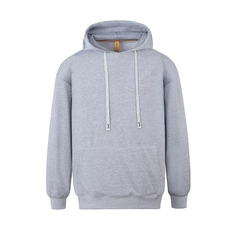 Mens Hooded Sweatshirts Casual Lightweight Hoodie Solid Color Long Sleeve Athletic Sweatshirts with Pocket Menswear Sweaters Pullover