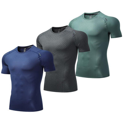 3 Pack - Ultra Comfy Performance Menswear T-Shirts Crewneck Fabric Stretch Gym