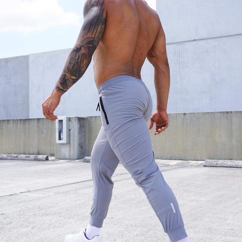 Moov Motiontech Cooling Joggers for Men - Super Comfortable and Durable Workout Pants with Reflective Details