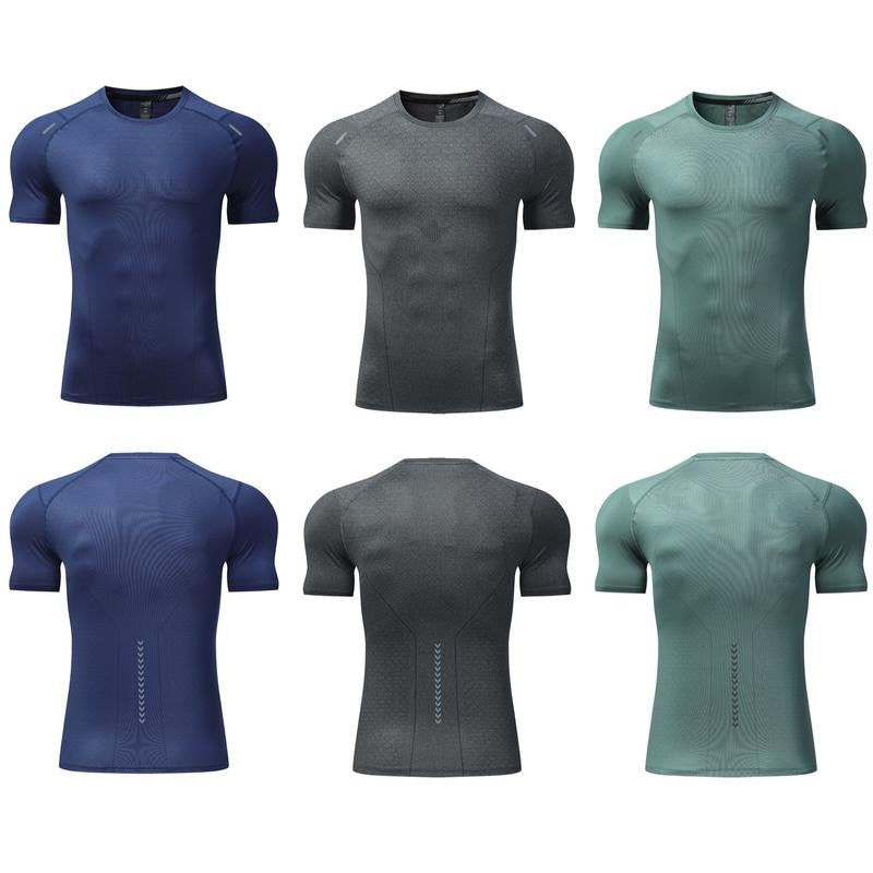 3 Pack - Ultra Comfy Performance Menswear T-Shirts Crewneck Fabric Stretch Gym