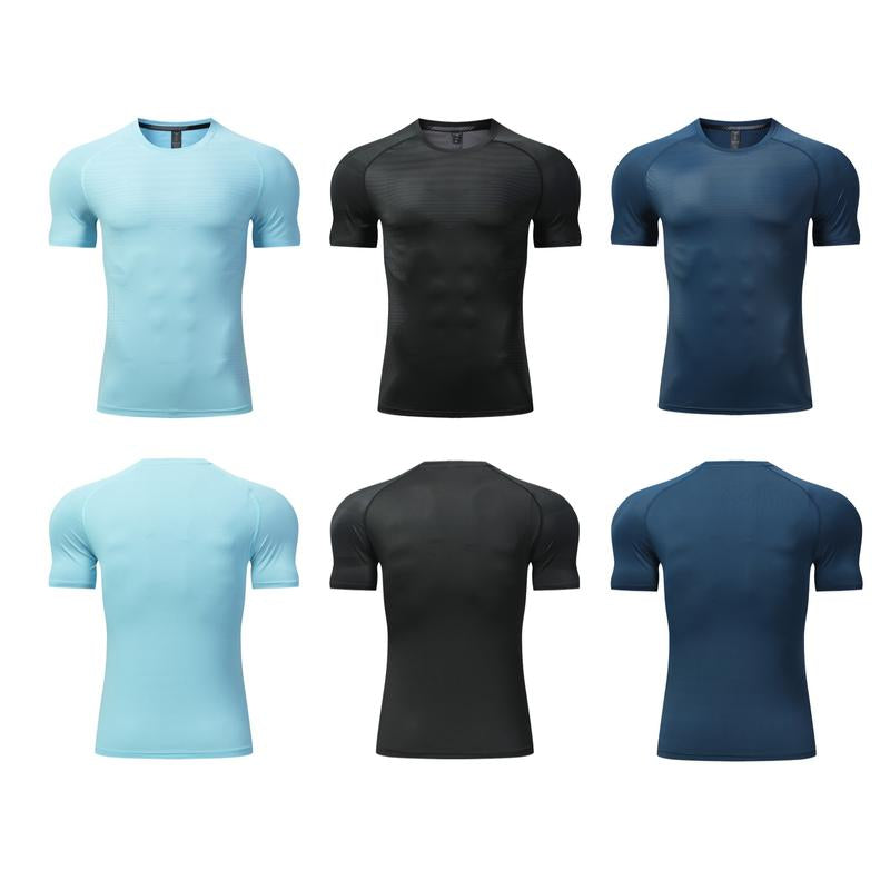Men Aerofit T-Shirts Lightweight Breathable Moisture Gym