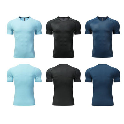 Men Aerofit T-Shirts Lightweight Breathable Moisture Gym
