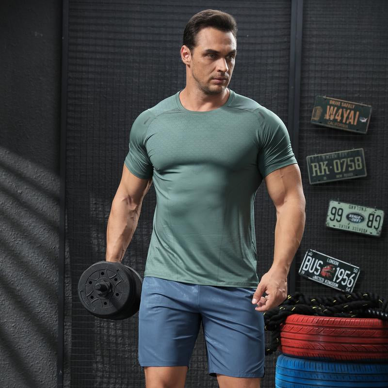 3 Pack - Ultra Comfy Performance Menswear T-Shirts Crewneck Fabric Stretch Gym