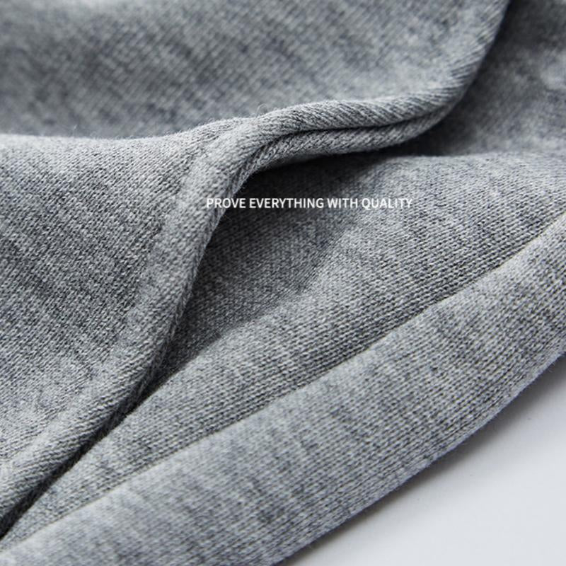 EVELLYHOOTD 7" GSM360 Gray Plain Cotton Sweat Shorts for Men Heavyweight Drawstring Essential Clean Fit Gym Shorts Summer Sweat Shorts M102