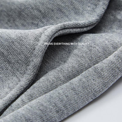 EVELLYHOOTD 7" GSM360 Gray Plain Cotton Sweat Shorts for Men Heavyweight Drawstring Essential Clean Fit Gym Shorts Summer Sweat Shorts M102