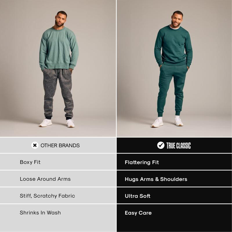 True Classic Active Joggers - Premium Comfort Fit, Moisture-Wicking, Stretch Fabric, Everyday Athleisure, Perfect for Workouts & Casual Wear Banded Bottom Sweatpants