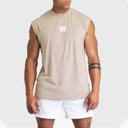 2024 Summer New Gym Vest Men Bodybuilding Sleeveless Sports Tank Top Quick-Drying Mesh Fitness Running Tank Top Men Clothes