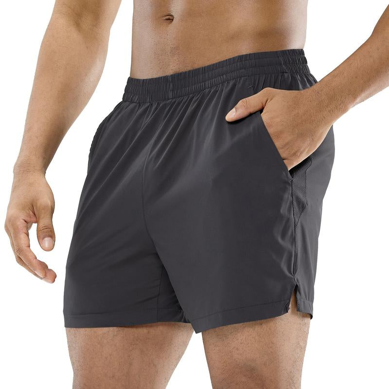MIER Men'S 5‘’ Running Shorts, Lightweight Quick Dry Comfy Breathable Elastic Waist Athletic Shorts with Drawstring, for Running Gym Workout Joggers, Tiktok Shop Store, Year End Sale #Dealsforyoudays