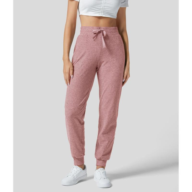Halara High Waisted Drawstring Side Pocket Ruched Yoga Joggers