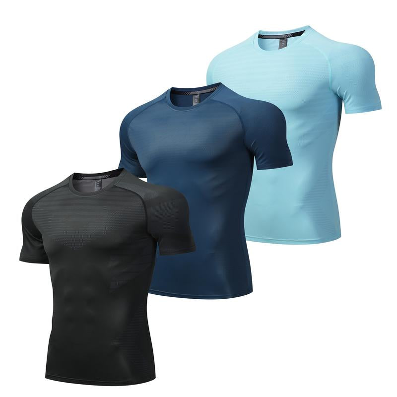 Men Aerofit T-Shirts Lightweight Breathable Moisture Gym