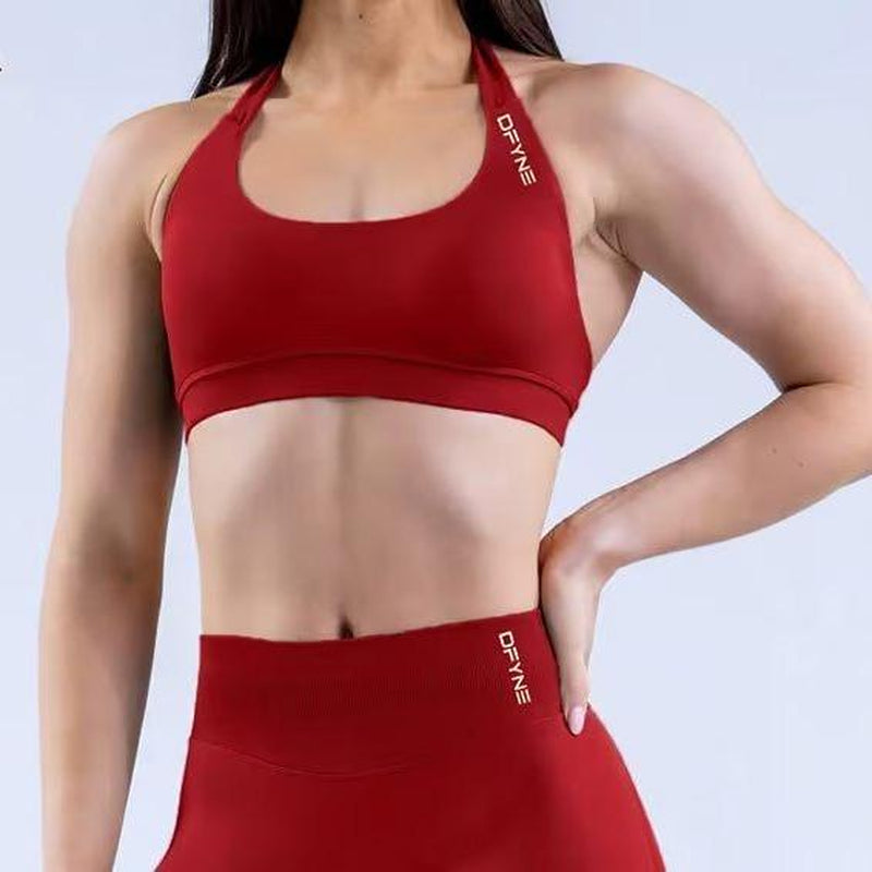 Impact Sports Bra, Women Gym Bra, Halter Bra for Gym and Yoga, Active Wear, Fitness Fashion