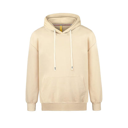 Mens Hooded Sweatshirts Casual Lightweight Hoodie Solid Color Long Sleeve Athletic Sweatshirts with Pocket Menswear Sweaters Pullover